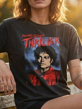 Michael Jackson Thriller Vintage Horror Pop Tee Retro Y2K Shirt